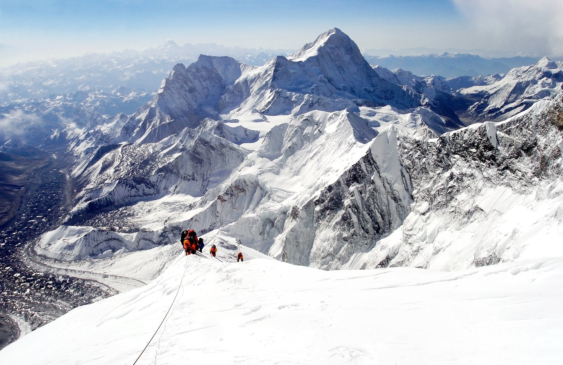 Mountaineers on Everest