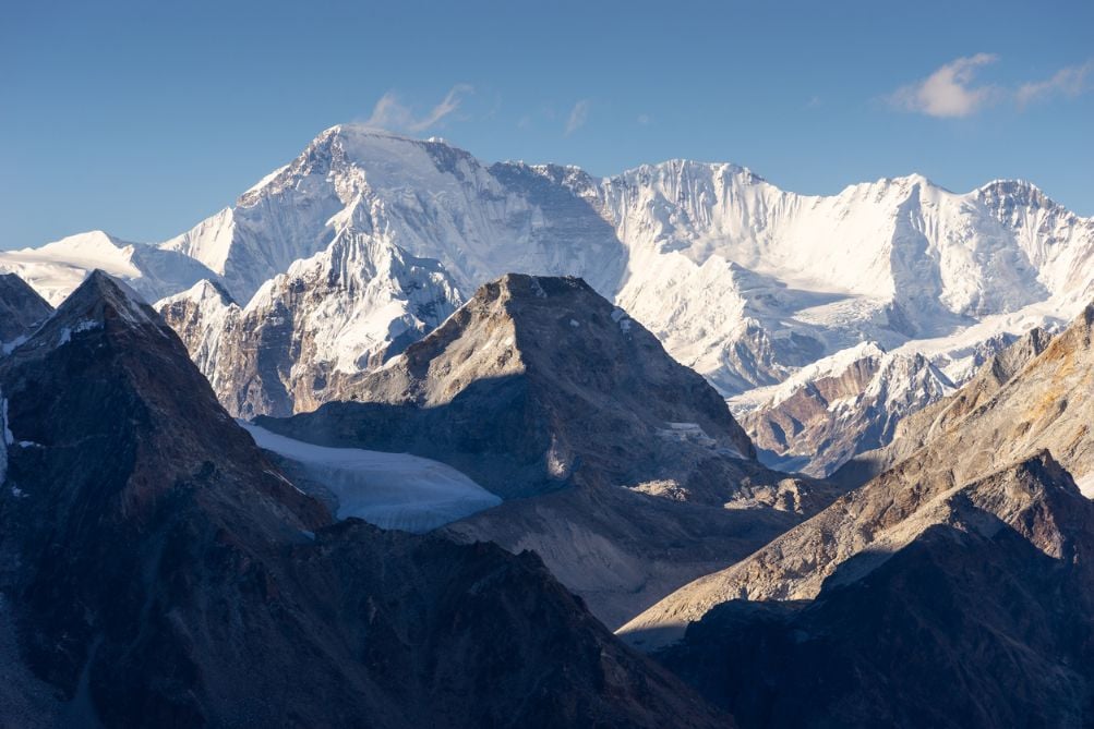 Cho Oyu mountain peak, the sixth highest peak in the world, Himalayas mountain range, Nepal
