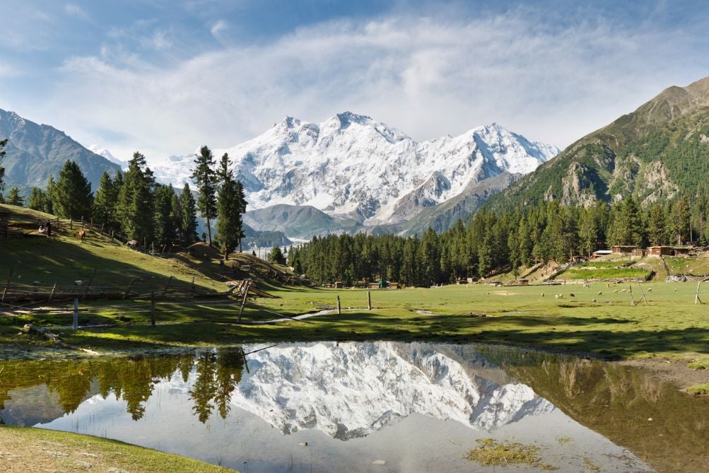 A view of Nanga Parbat, a mountain in the western Himalayas.
