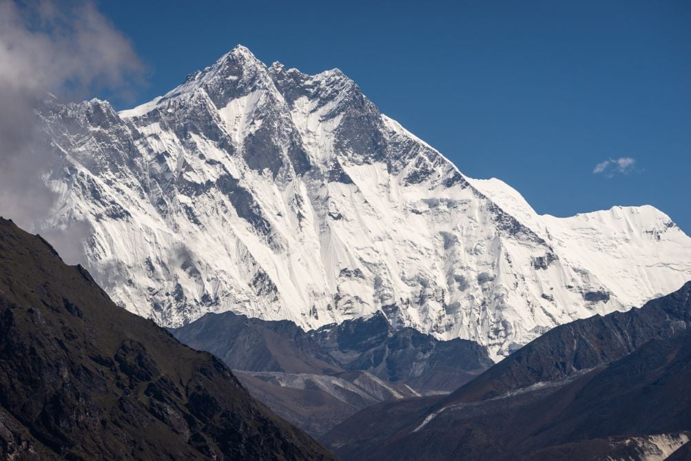 Lhotse, the fourth highest mountain in the world.