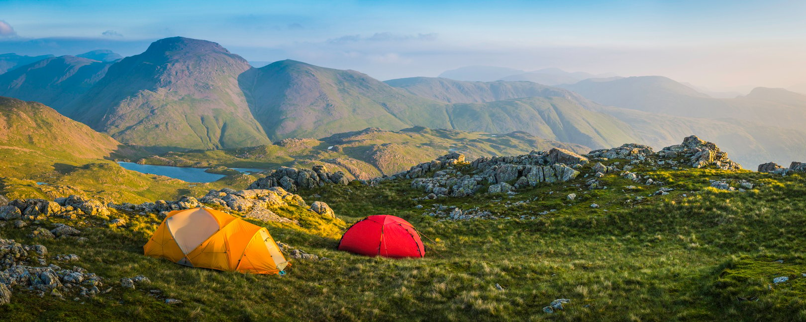 Wild camping in the Lake District. 
