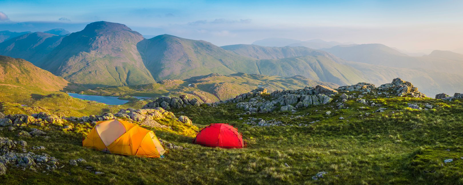 Wild camping in the Lake District.