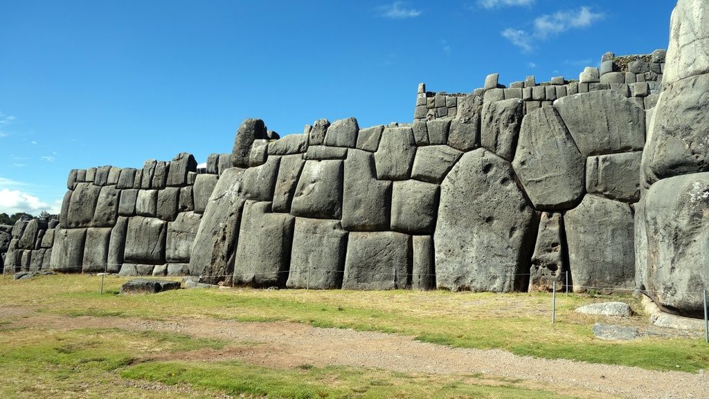 The dry stone walls of Sacsayhuamán. 