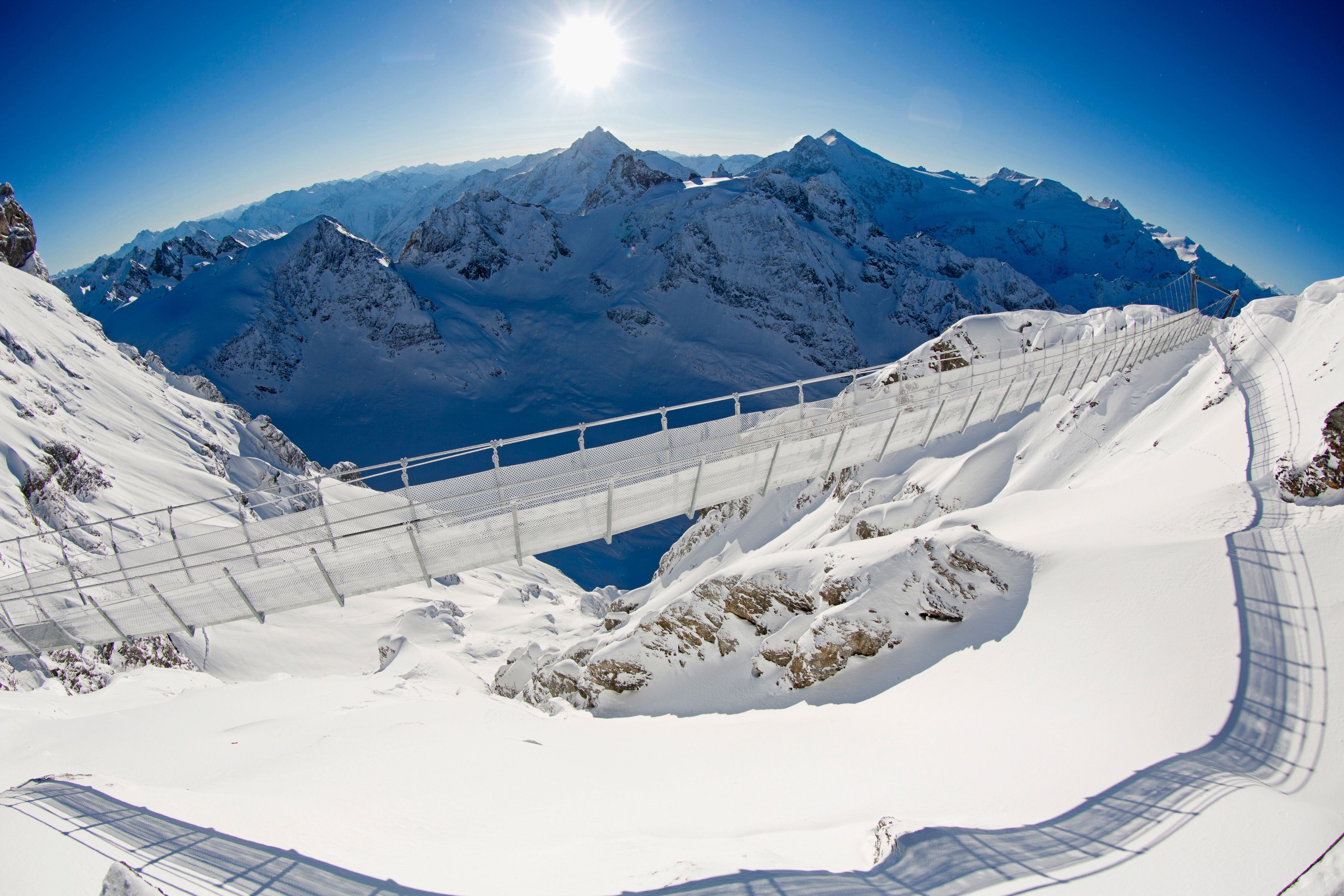 The Engelberg-Titlis Cliff Walk in the Swiss Alps
