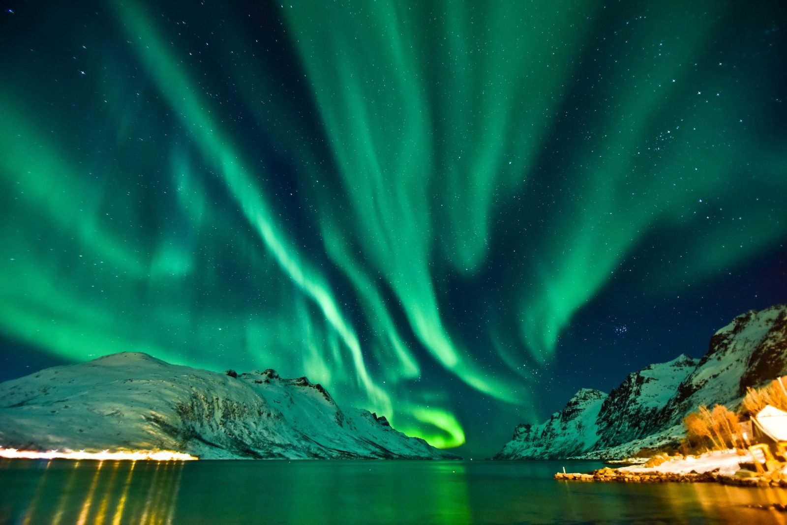The Northern lights in Tromso