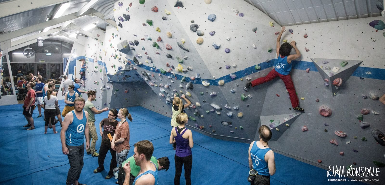 Bouldering at VauxWall, London