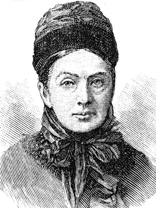 A print of famous explorer, Isabella Bird.