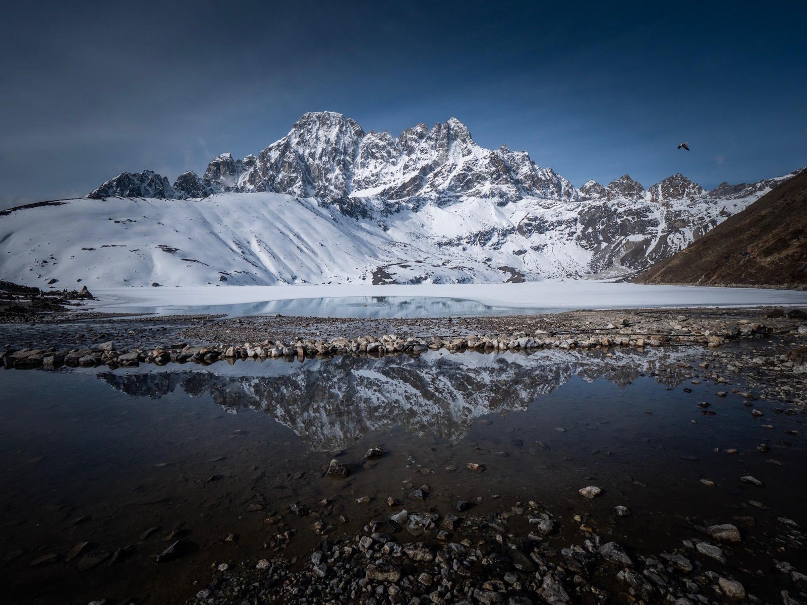 The stunning views from the Gokyo lakes in the Himalayas