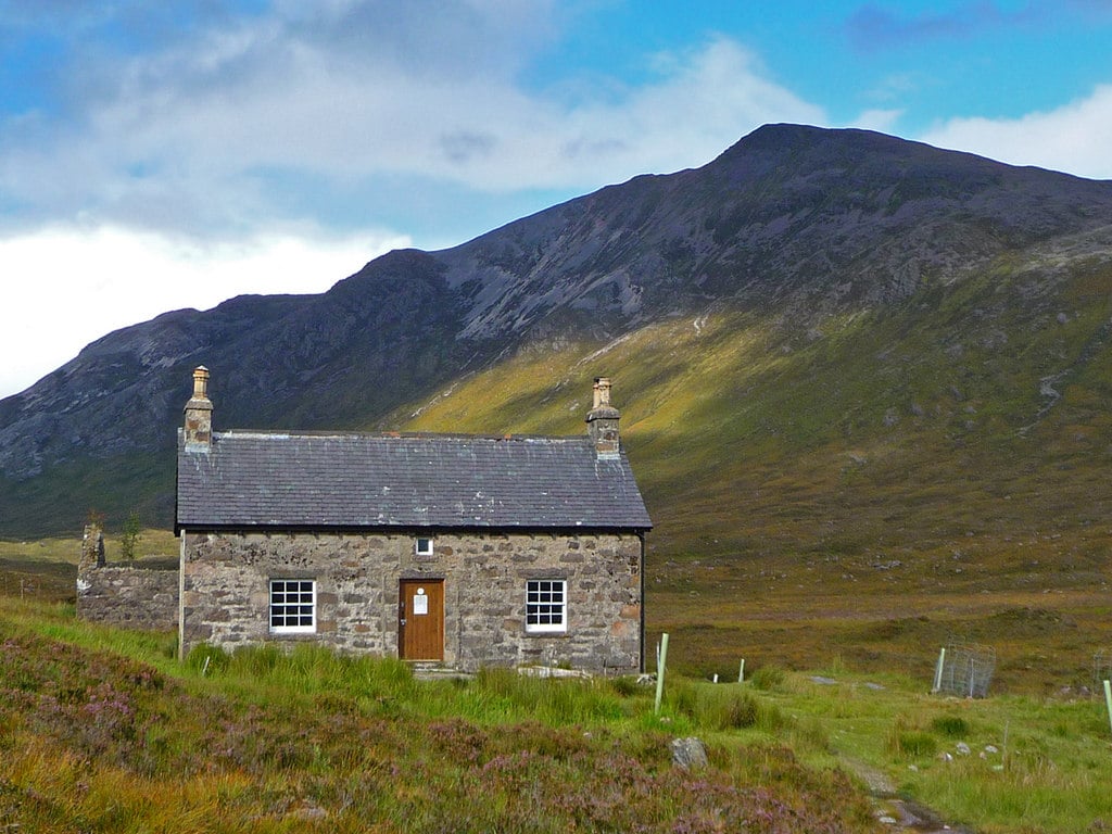 Coire Fionnaraich, a bothy on the Fionnaraich Estate in the Scottish Highlands.