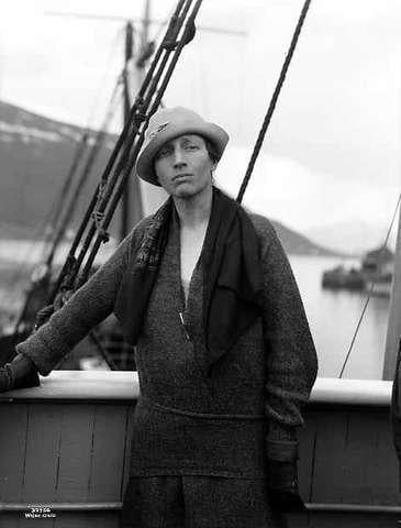 A photo of Louise Arner Boyd, a pioneering Arctic citizen scientist.
