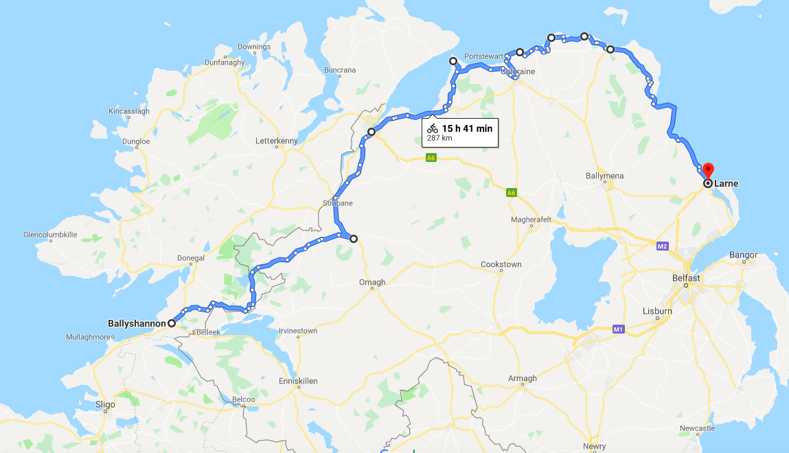 Ballyshannon to Larne