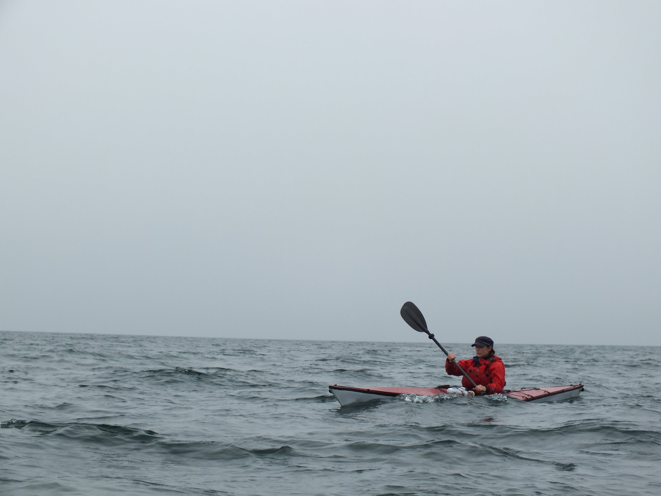 Laura Kennington sea kayaking.