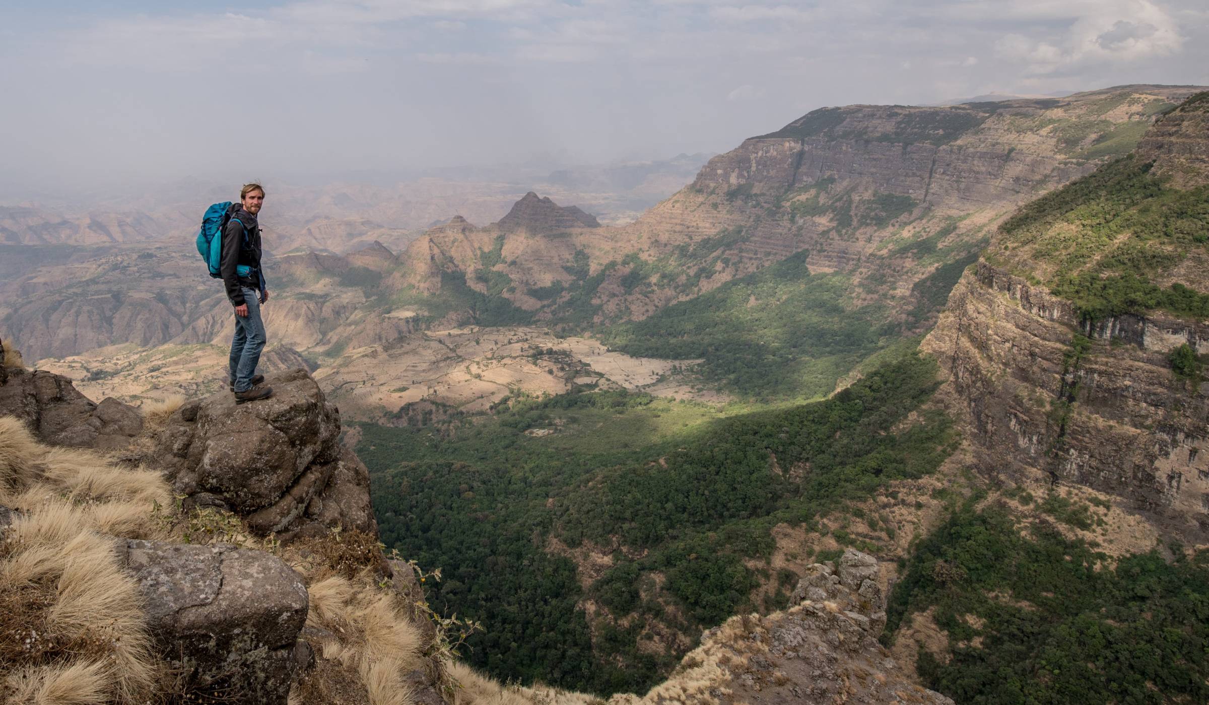 View whilst hiking to the top of Ras Dashen in the Simien Mountains