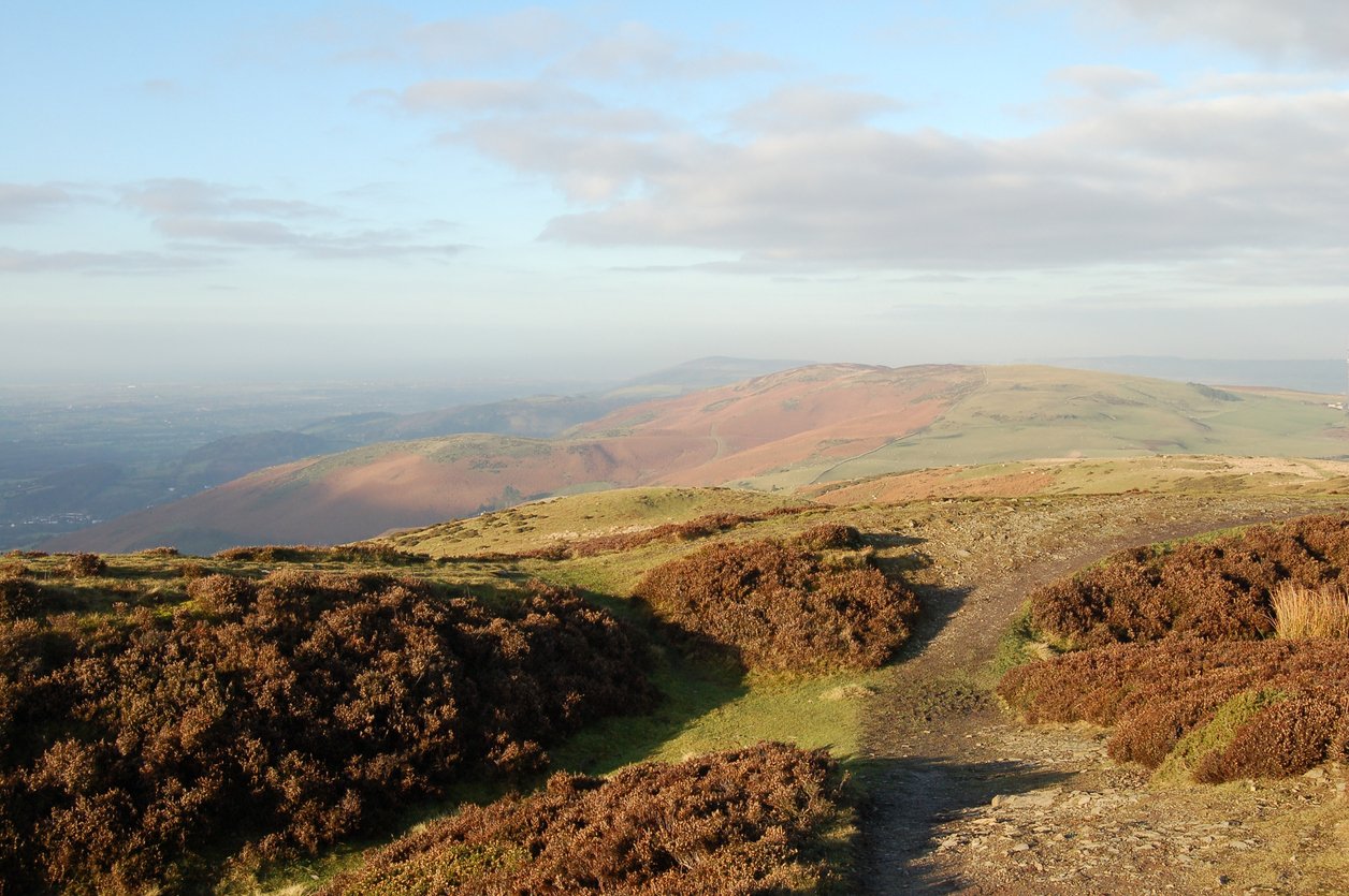 The Clwydian Range in North Wales