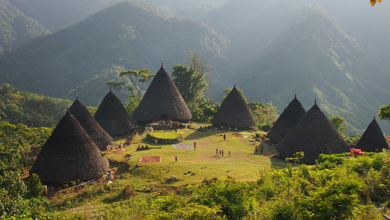 Wae Rebo Village, in the mountains of Flores in Indonesia.