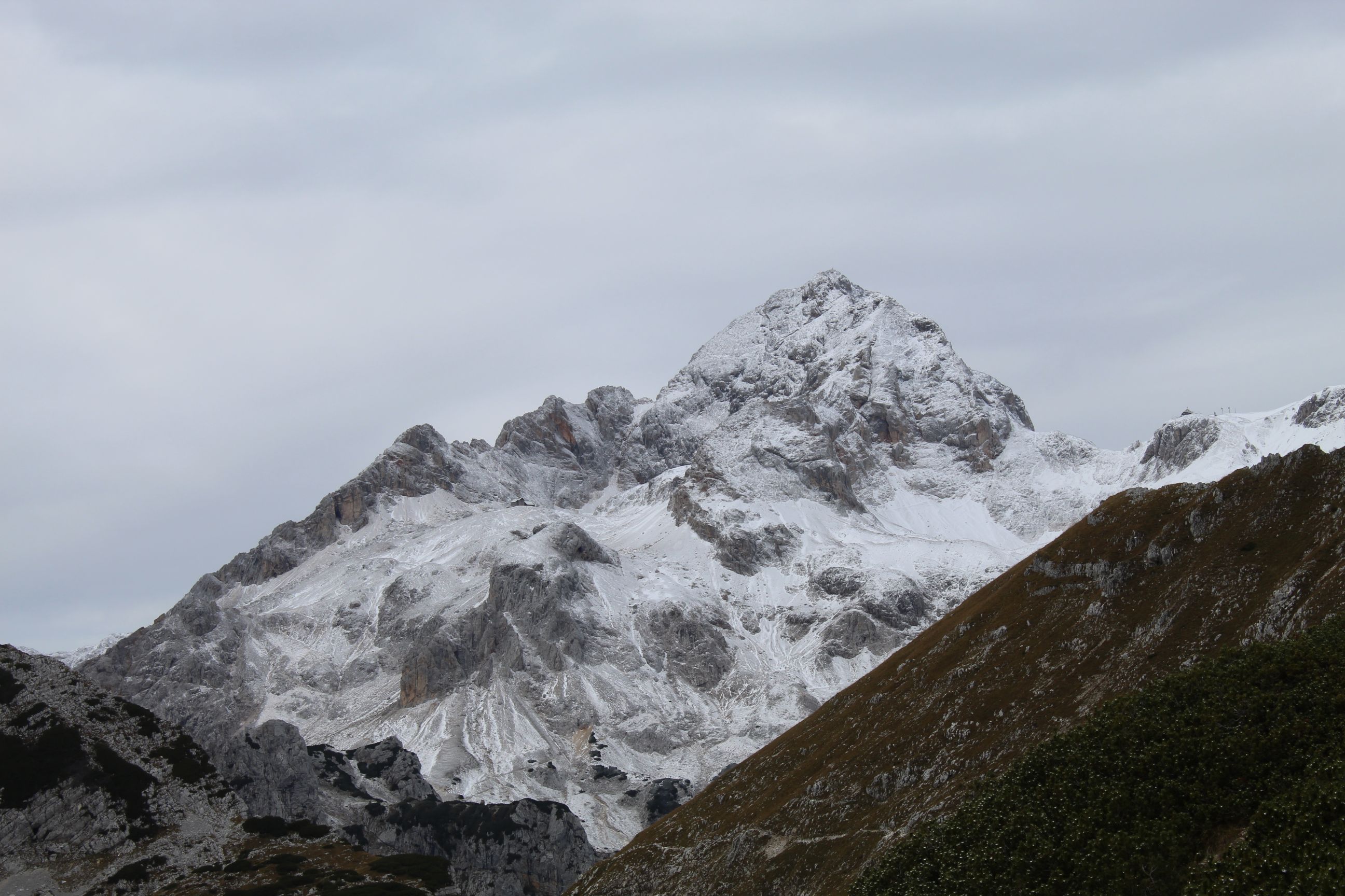 The summit of Mount Triglav, the highest mountain in Slovenia