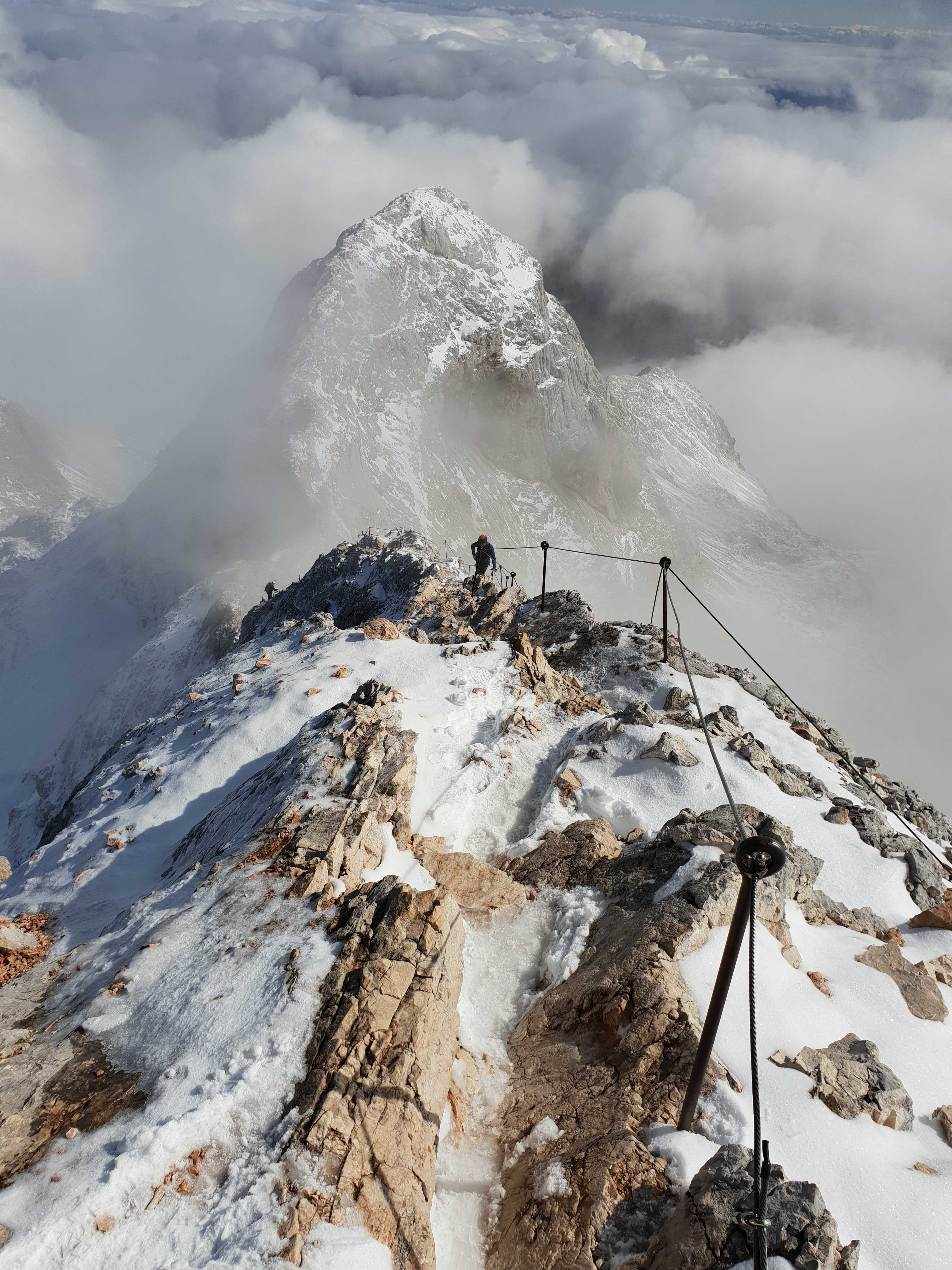 Via ferrata route on Triglav, Slovenia