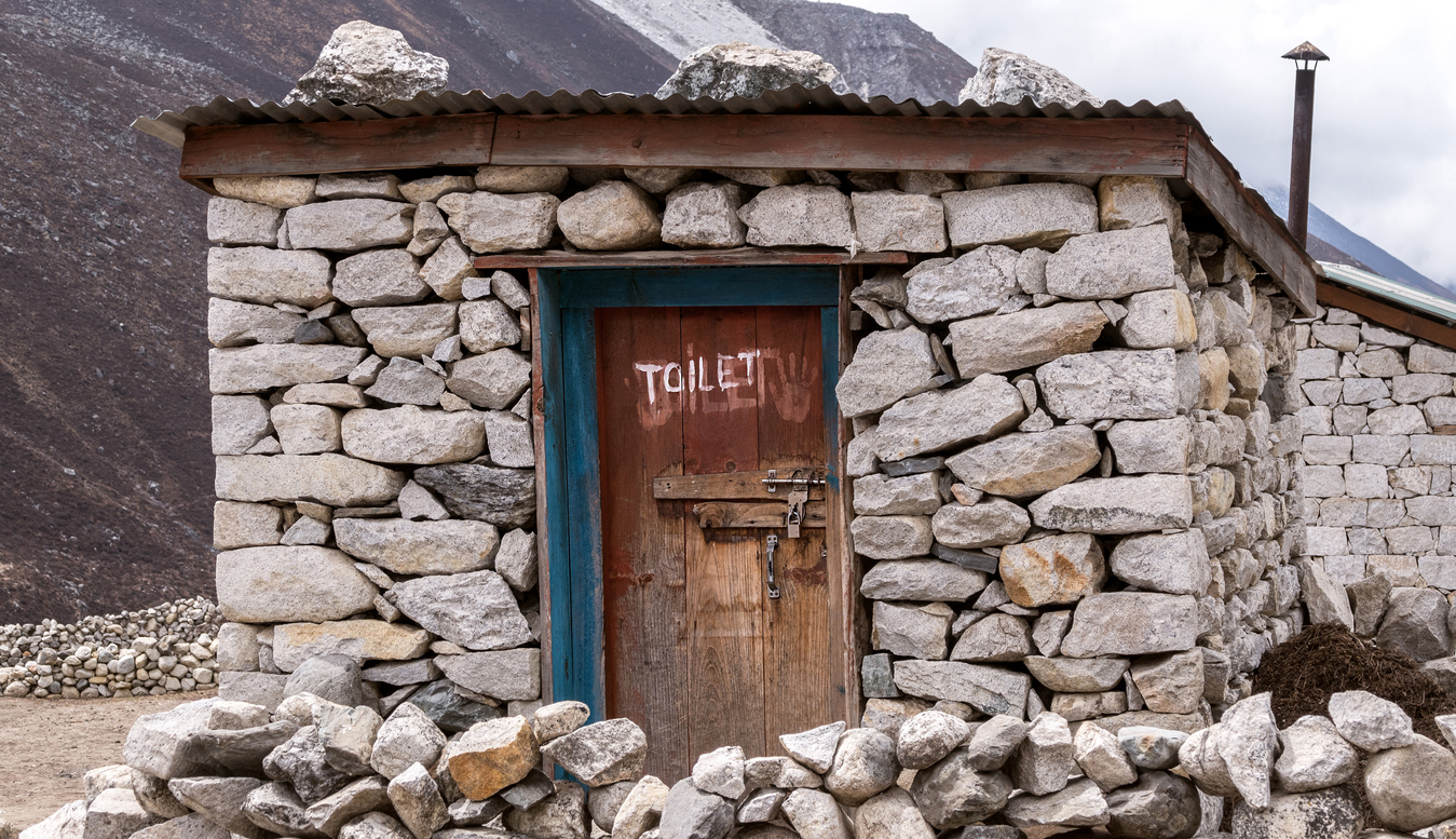A toilet in the Himalayas.
