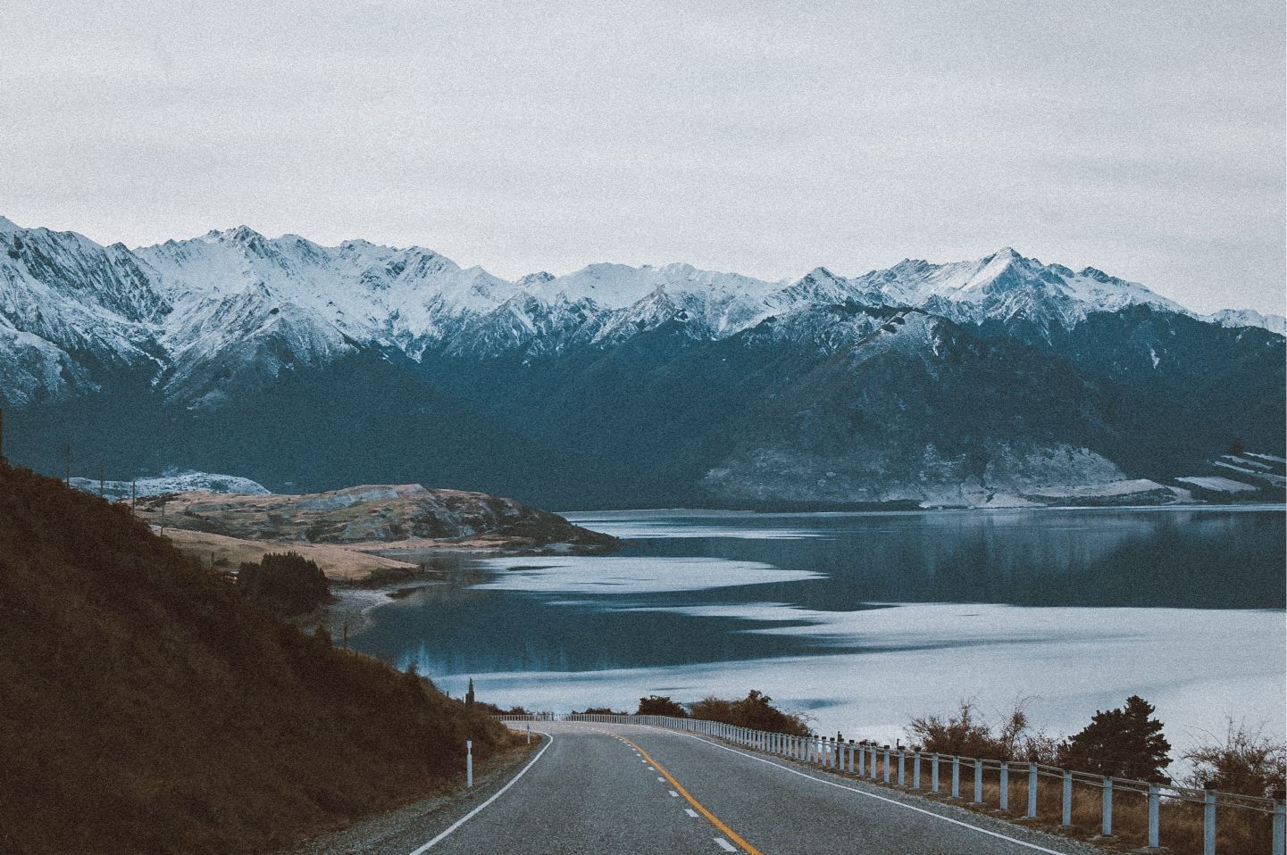 On the road in Alaska.