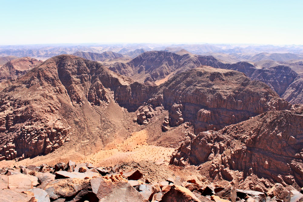 Sandstone rock formations on the Jordan Trail