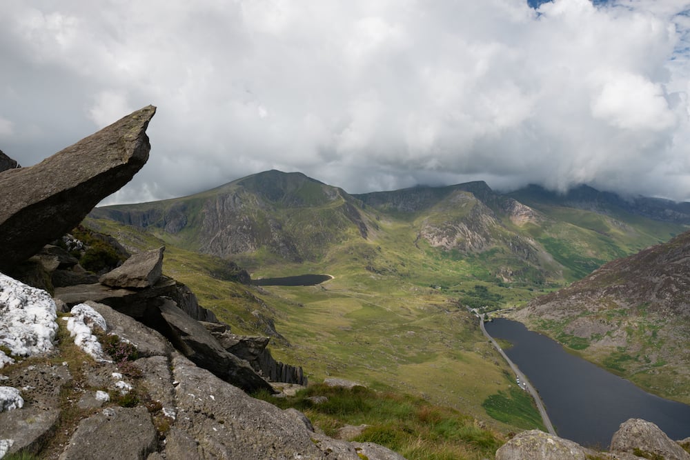 The cannon stone on the north face of Tryvan.