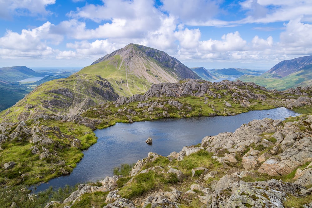 The view from Haystacks, in the Lake District.