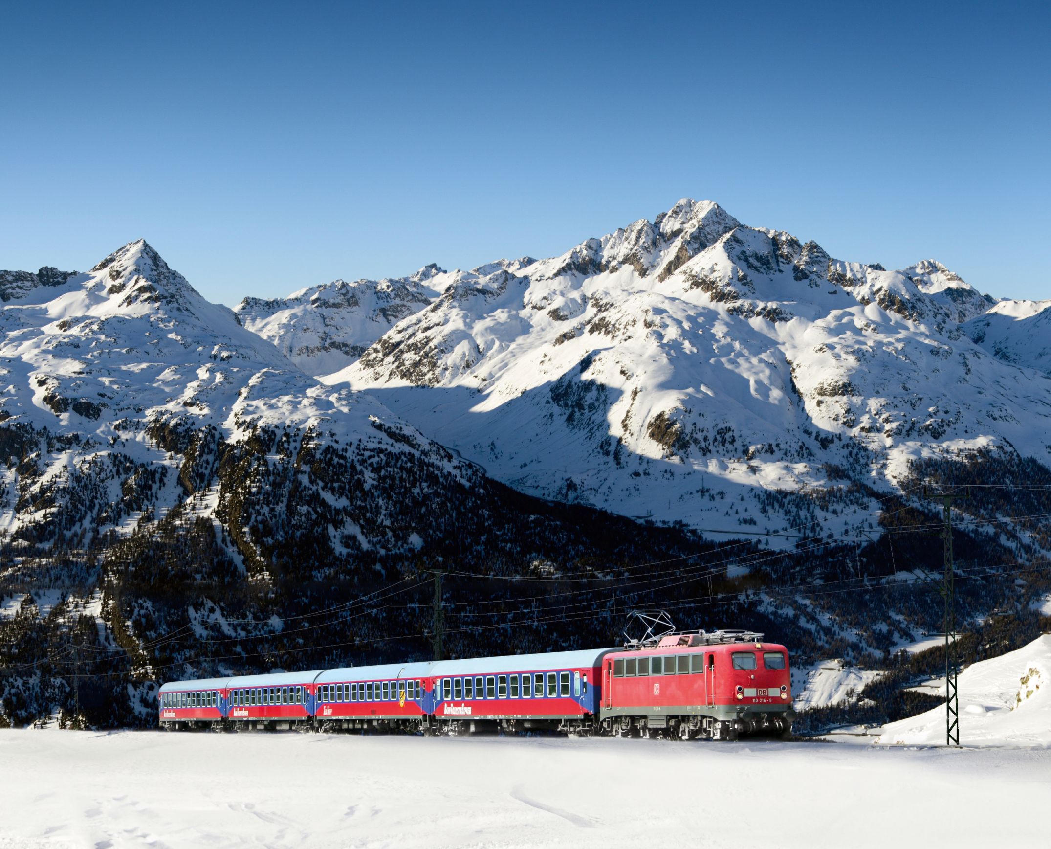 Alpen Express running through the Austrian Alps.