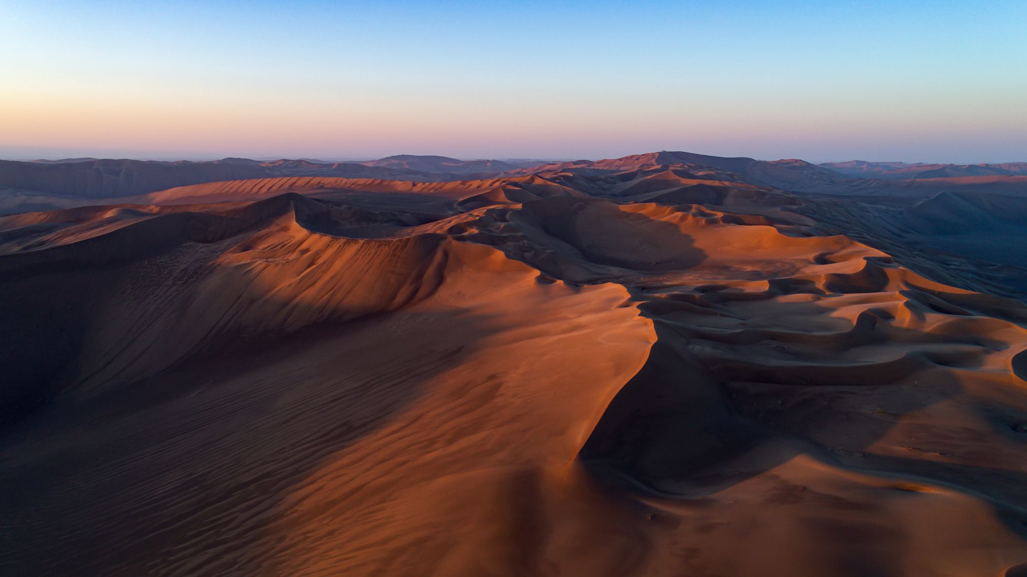 Sunrise in the Lut Desert, Iran