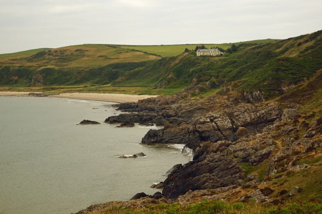 A rugged bay along Scotland's Southern Upland Way.