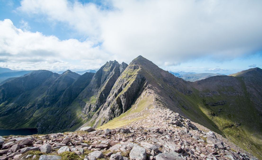The An Teallach Ridge in Scotland.