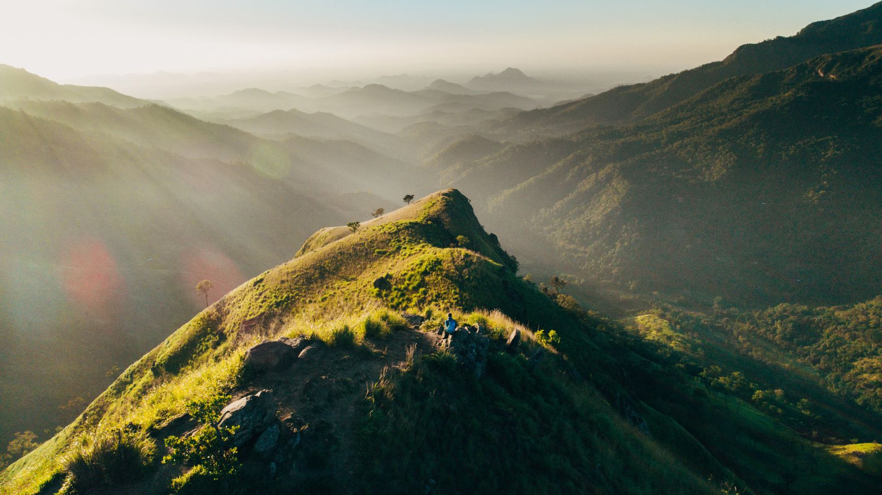 The summit of Little Adam's Peak, in Sri Lanka.