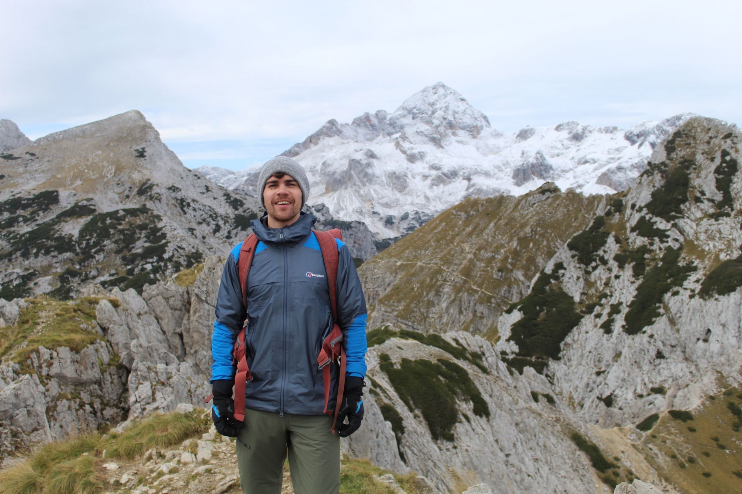 Travel writer Stuart Kenny in the Slovenian mountains