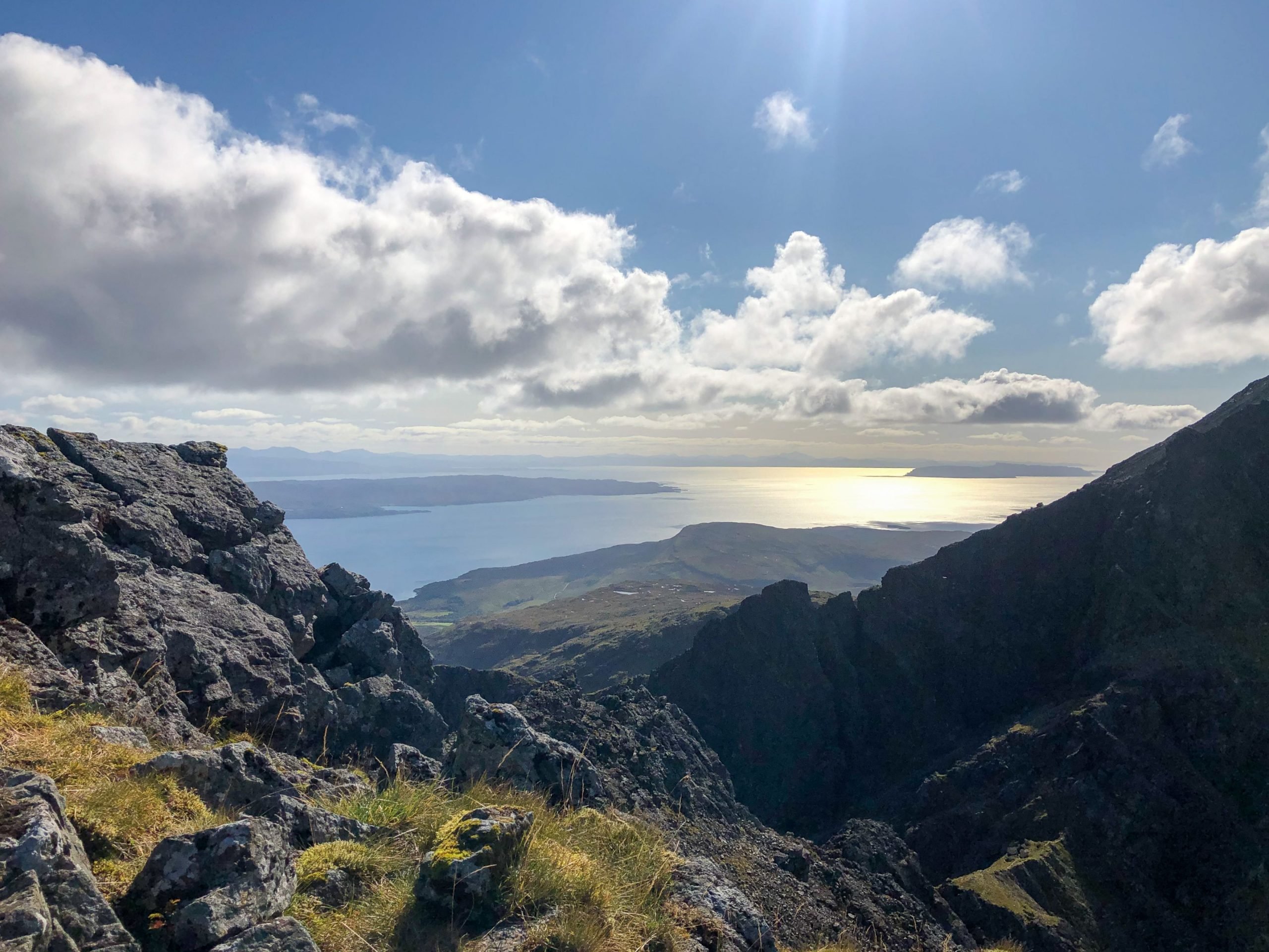 Summit of Bla Bheinn isle of skye mountaineering