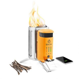 BioLite CampStove, which turns fire into electricity, allowing you to charge your phone