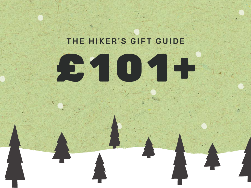 Illustration reading 'the Hiker's Gift Guide, £101+