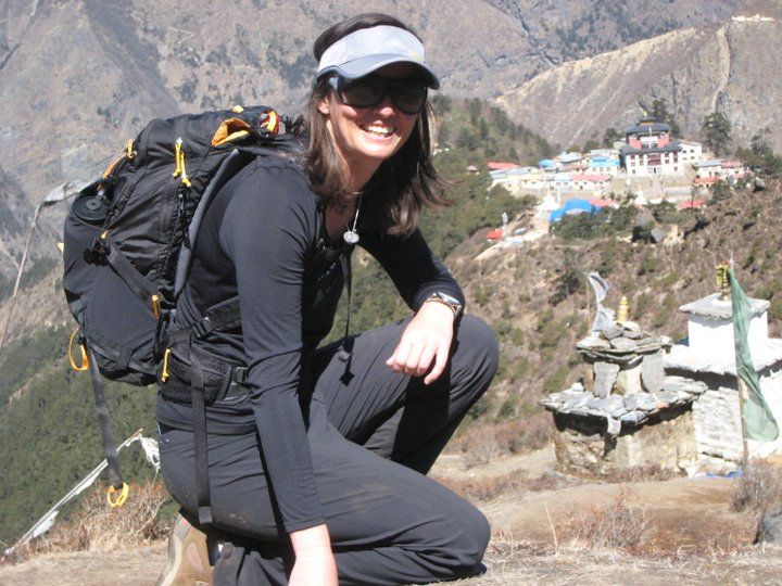 Tanya trekking Everest Base Camp in Nepal