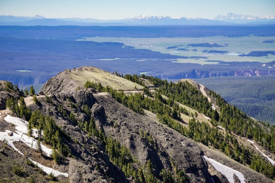 The Mount Washburn route is particularly scenic once you get above the tree line.