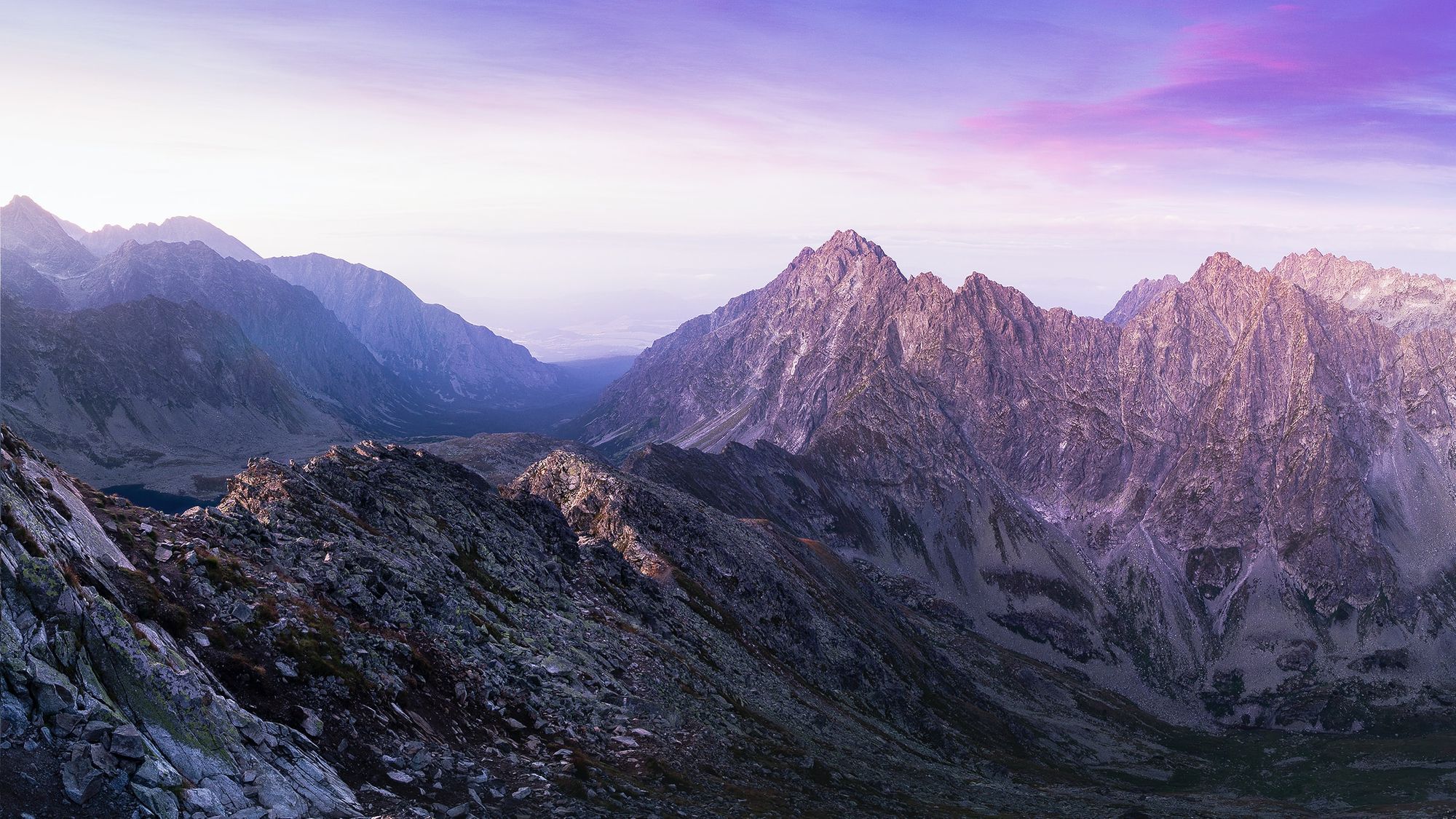 The High Tatras mountains of Slovakia.