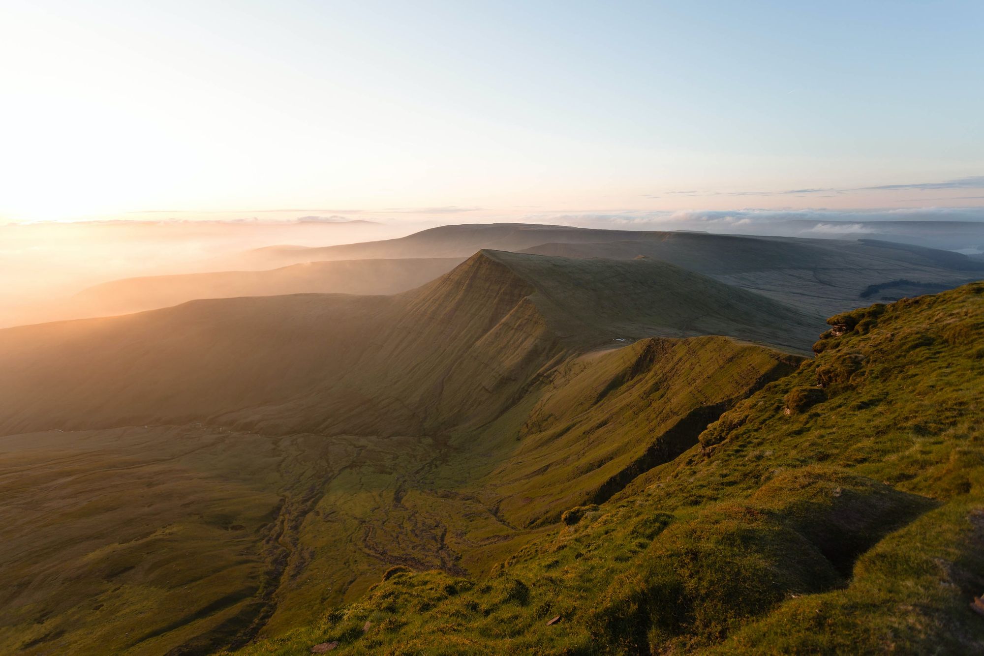 Sunrise from the summit of Pen Y Fan