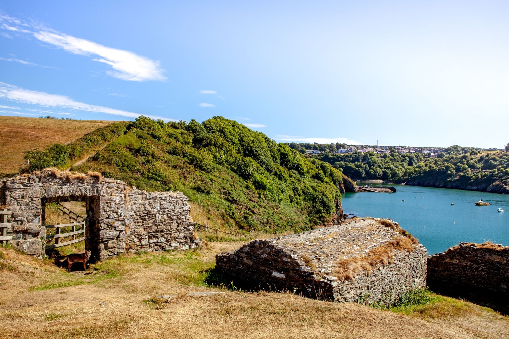 The old fort above Fishguard on the Pembrokeshire Coast Path