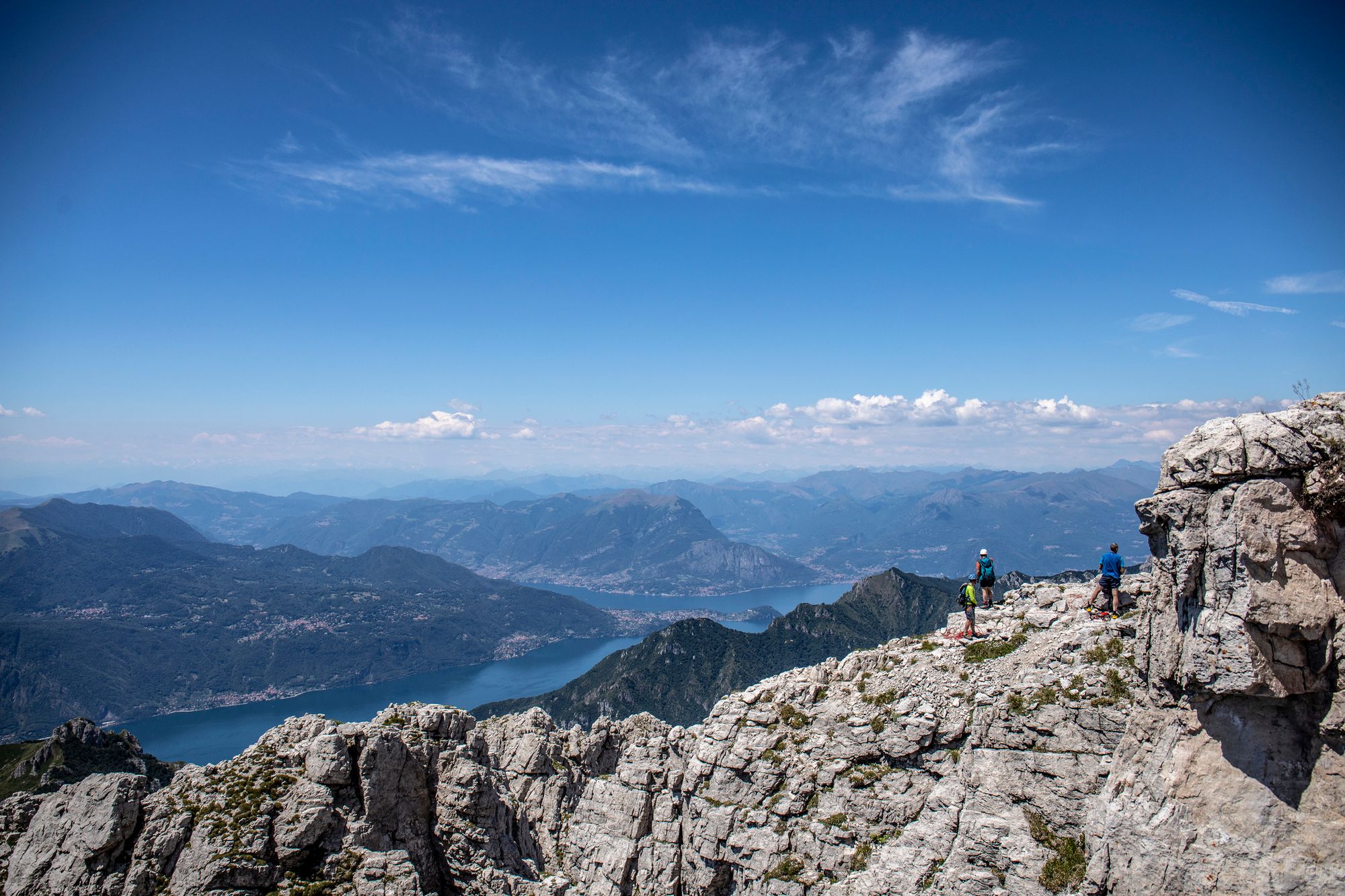 The mountains around Lake Como. 