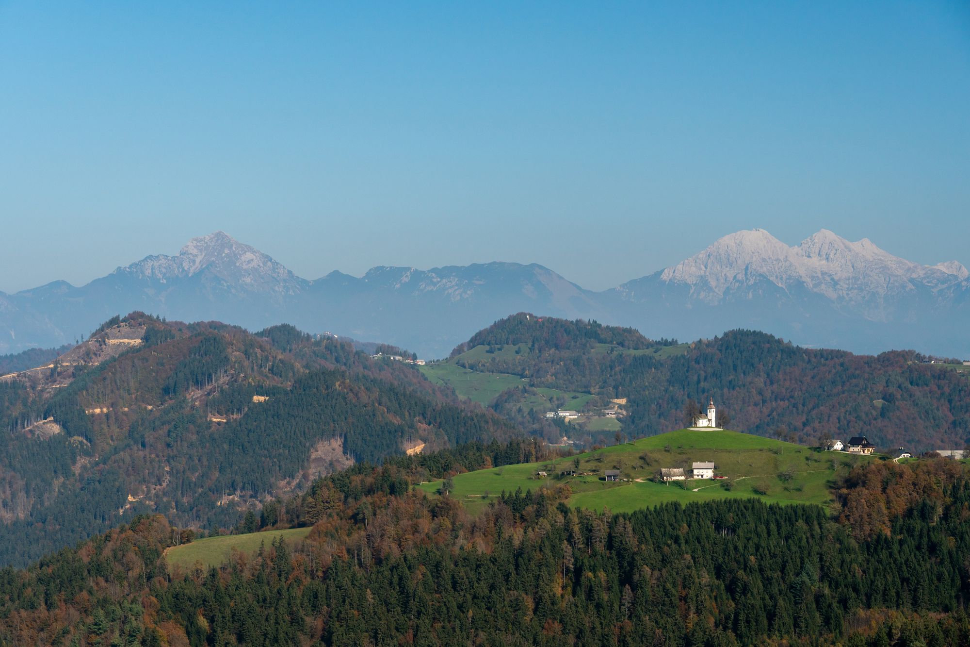 The green foothills of the Kamnik Alps. Photo: Getty