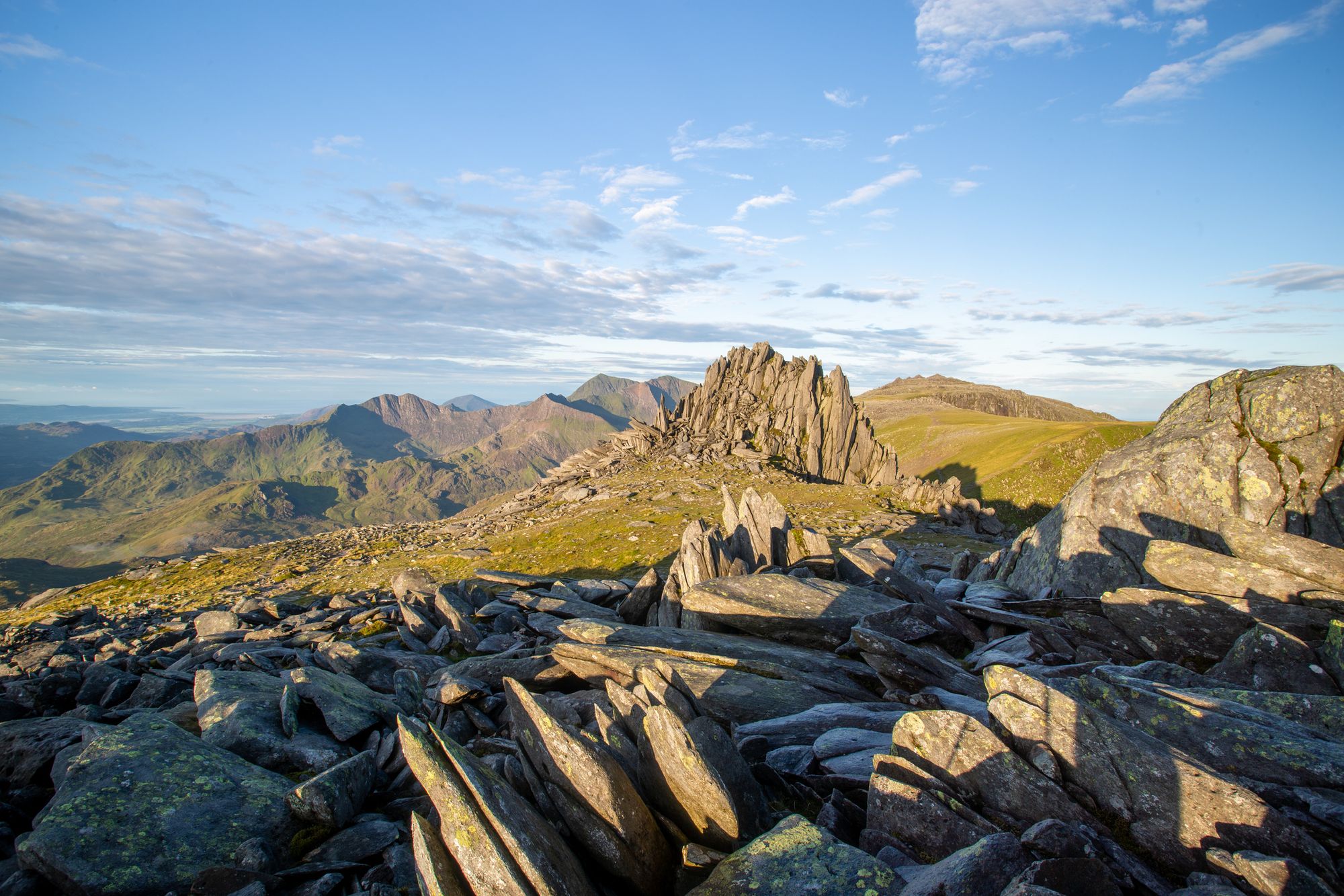 The Castle of the Winds, a rock formation between Glyder Fach and Glyder Fawr in Snowdonia National Park.