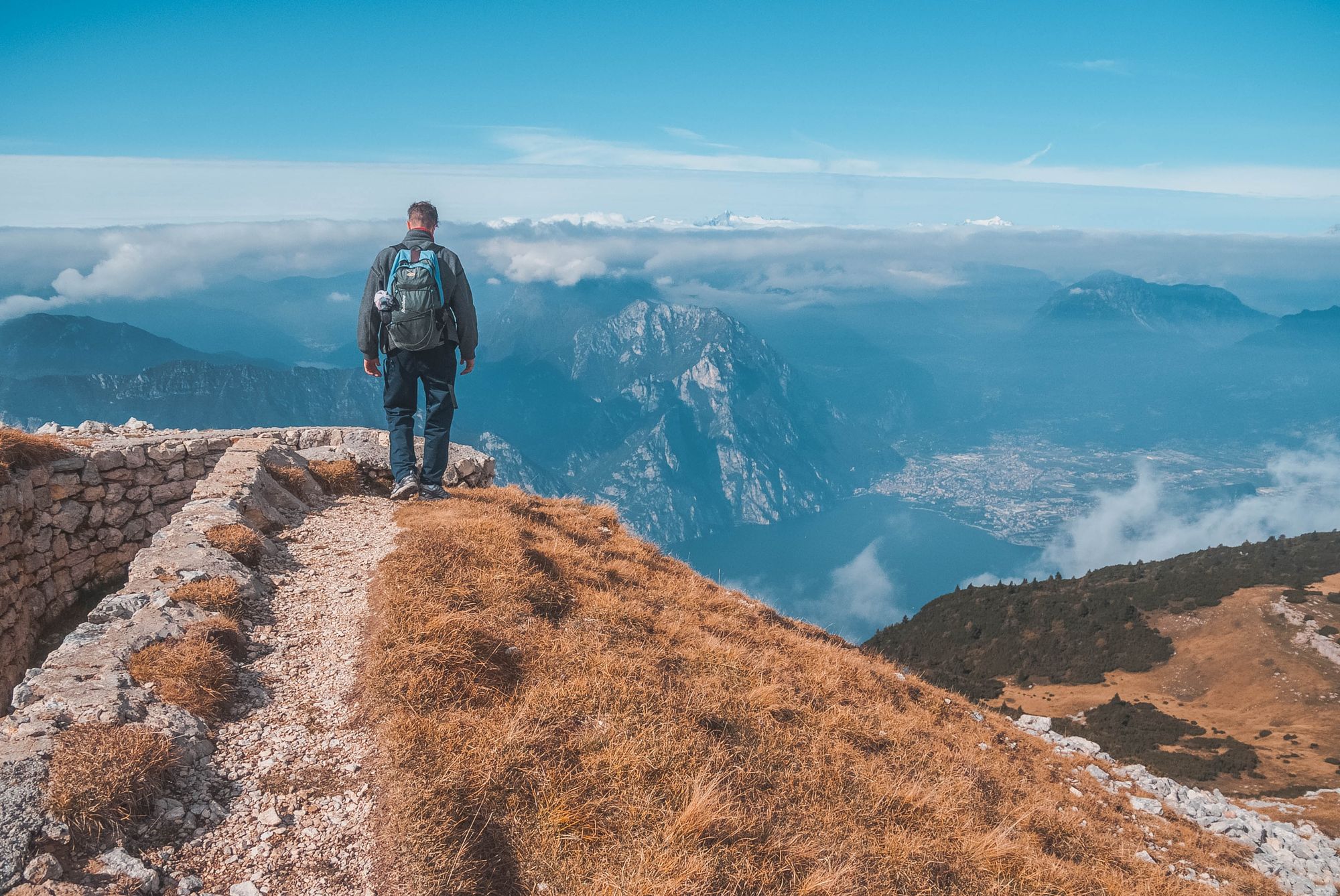 Monte Altissimo di Nago, Italy, on a hike around Lake Garda.