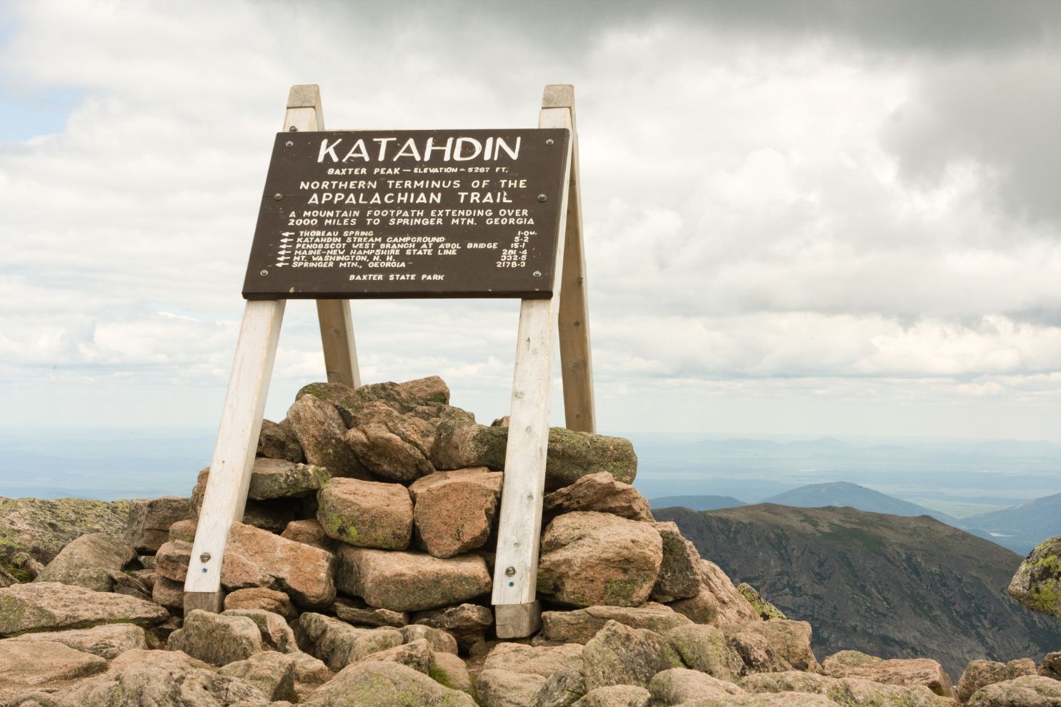 The Katahdin is the northern terminus of the Appalachian Trail. Photo: Getty
