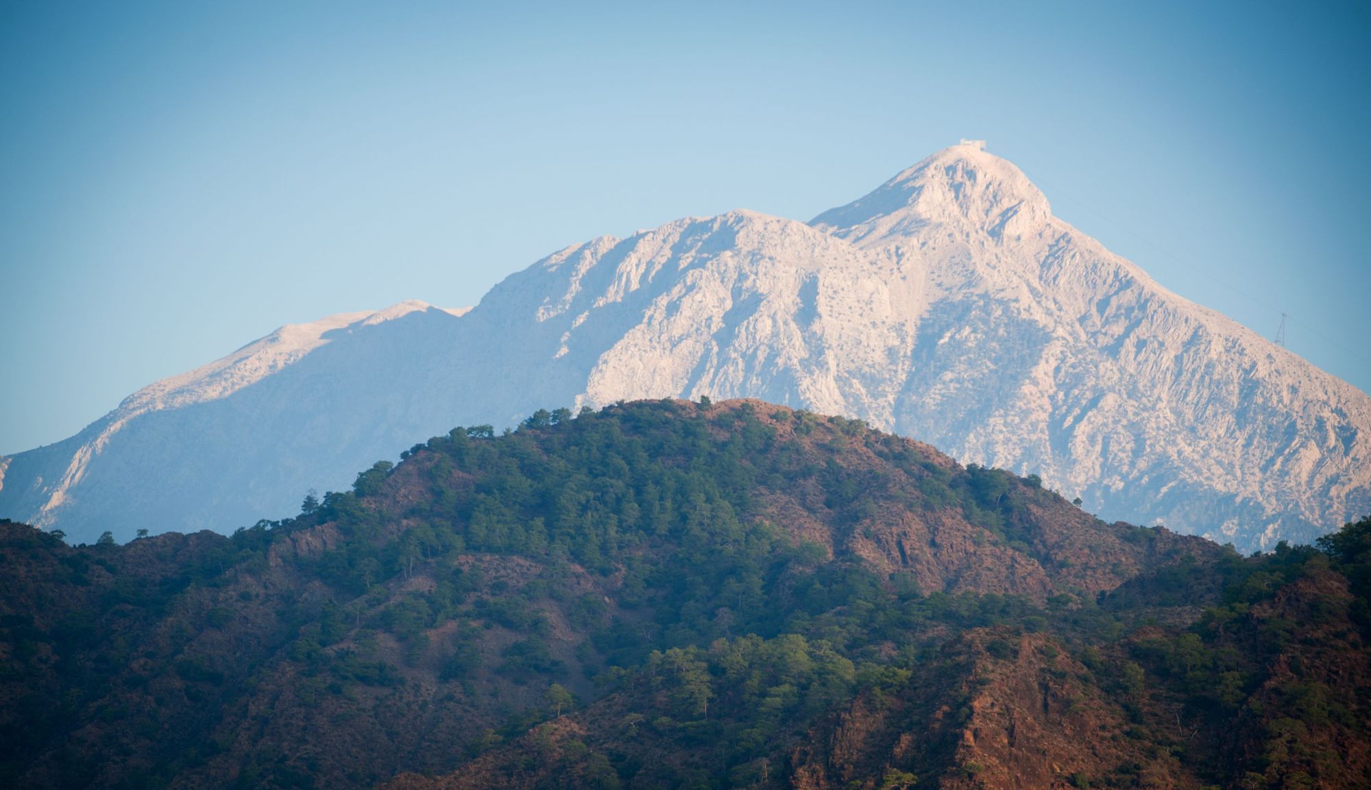 The stark, rugged peak of Mount Olympus, the Throne of Zeus and home of the ancient Greek Gods. Photo: Getty