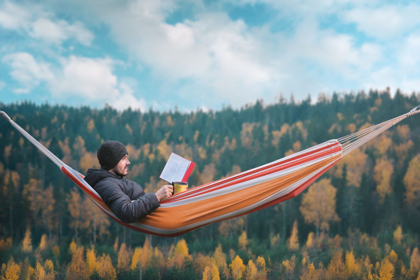 Reading the night away in a hammock on the Appalachian Trail? It could be you, you know... Photo: Getty