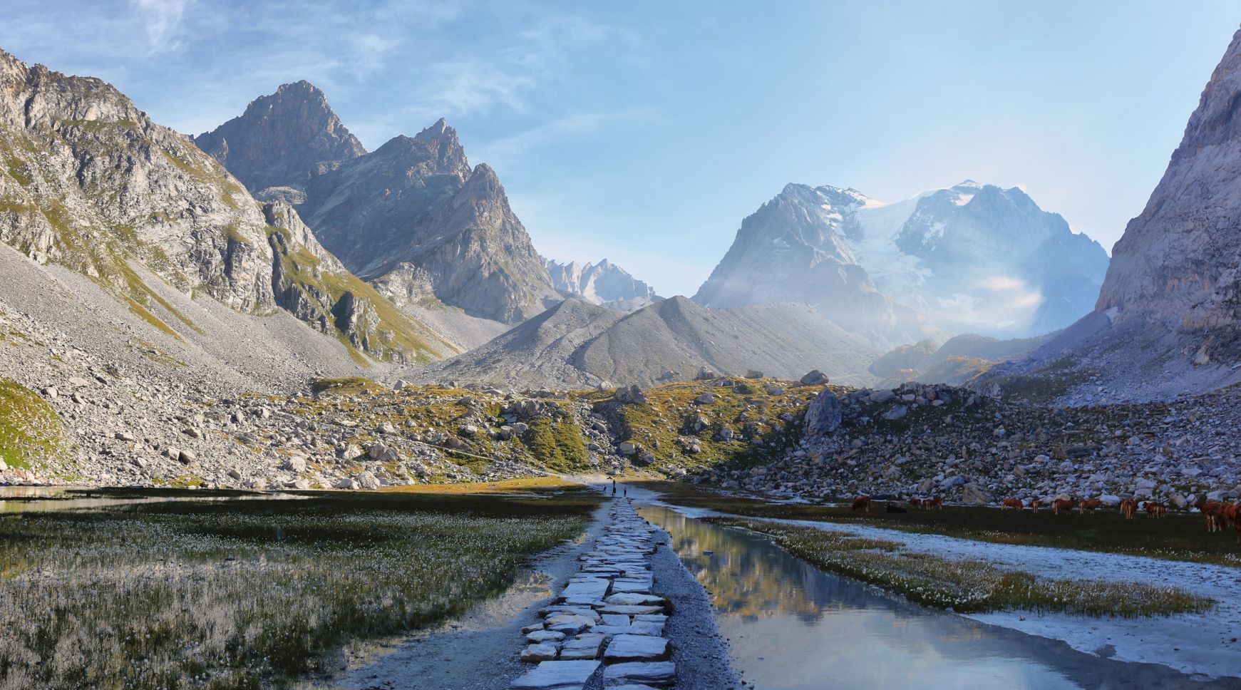 It's hard to beat the enormity of the Alps, and the beauty of the trails that run through them. Photo: Getty