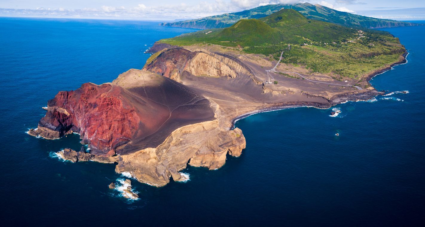 Faial, in the Azores, has both volcanic landscapes and verdant scenery.