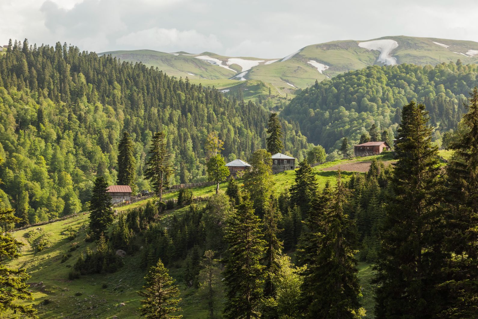 The stunning view over Goderdzi Pass in Georgia